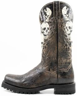 Dan Post Men's Skulls Motorcycle Western Boot - Square Toe -Best Cowboy Boot Store 2000371083 001 P3