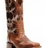 Dan Post Women's Athena Floral Embroidered Western Performance Boots - Broad Square Toe