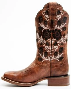 Dan Post Women's Athena Floral Embroidered Western Performance Boots - Broad Square Toe -Best Cowboy Boot Store 2000371101 280 P3