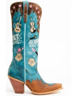 Dan Post Women's Nashville Music Festival Embroidered Western Tall Boots - Snip Toe  -Best Cowboy Boot Store 2000371103 400 P2