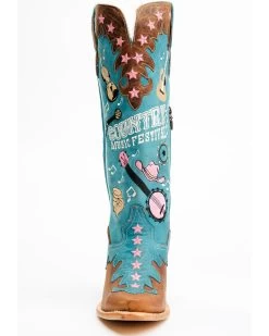 Dan Post Women's Nashville Music Festival Embroidered Western Tall Boots - Snip Toe  -Best Cowboy Boot Store 2000371103 400 P4