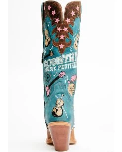 Dan Post Women's Nashville Music Festival Embroidered Western Tall Boots - Snip Toe  -Best Cowboy Boot Store 2000371103 400 P5