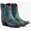 Corral Women's Flower Embroidered Ankle Western Booties - Snip Toe -Best Cowboy Boot Store 2000371822 400 P1