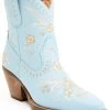 Dingo Women's Primrose Embroidered Leather Western Fashion Booties - Snip Toe 
