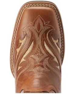 Ariat Women's Round Up Bliss Underlay Performance Western Boots - Broad Square Toe  -Best Cowboy Boot Store 2000372345 250 P4