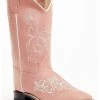 Shyanne Girls' Little Lasy Floral Embroidered Leather Western Boots - Broad Square Toe -Best Cowboy Boot Store 2000374455 650 P1