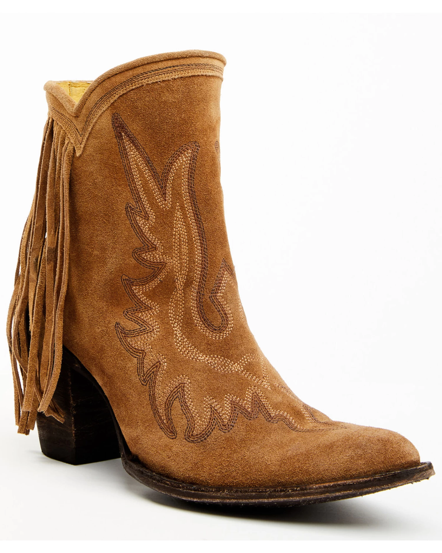 Yippee Ki Yay By Old Gringo Women's New Sheriff In Town Fringe Leather Fashion Booties - Medium Toe 3 Yippee Ki Yay By Old Gringo Women's New Sheriff In Town Fringe Leather Fashion Booties - Medium Toe