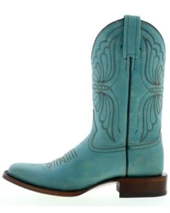 Caborca Silver By Liberty Black Women's Tessa Butterfly Embroidered Western Boots - Square Toe -Best Cowboy Boot Store 2000375693 440 P3