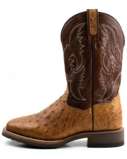 Dan Post Men's Saddle Hand Quill Ostrich Western Boots - Broad Square Toe 11 Dan Post Men's Saddle Hand Quill Ostrich Western Boots - Broad Square Toe -Best Cowboy Boot Store 2000375985 280 P3