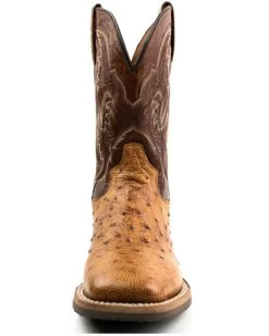 Dan Post Men's Saddle Hand Quill Ostrich Western Boots - Broad Square Toe 12 Dan Post Men's Saddle Hand Quill Ostrich Western Boots - Broad Square Toe -Best Cowboy Boot Store 2000375985 280 P4
