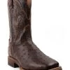 Dan Post Men's Alamosa Hand Ostrich Quill Western Boots - Broad Square Toe -Best Cowboy Boot Store 2000375987 200 P1