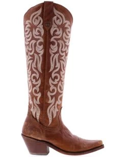 Caborca Silver Women's Allie Tall Western Boots - Snip Toe