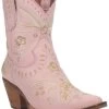 Dingo Women's Floral Western Booties - Snip Toe