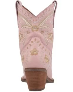 Dingo Women's Floral Western Booties - Snip Toe -Best Cowboy Boot Store 2000377453 650 P5