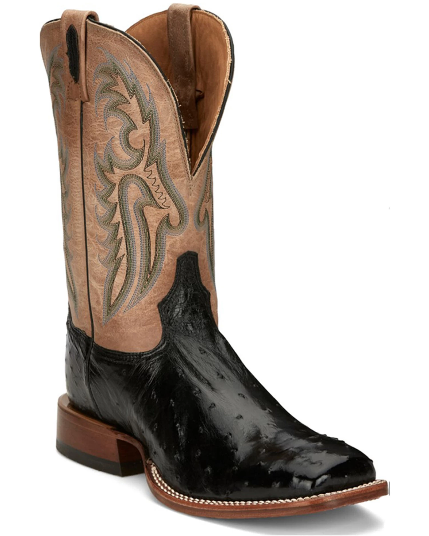 Tony Lama Men's Castillo Full Quill Ostrich Exotic Western Boots - Broad Square Toe 3 Tony Lama Men's Castillo Full Quill Ostrich Exotic Western Boots - Broad Square Toe