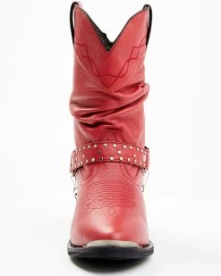 Shyanne Women's Ally Slouch Harness Fashion Boots - Medium Toe -Best Cowboy Boot Store 2000379537 600 P4