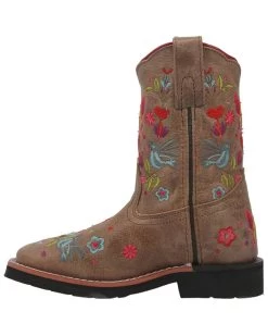 Dan Post Girls' Embroidered Western Boots - Broad Square Toe -Best Cowboy Boot Store 2000381636 251 P3