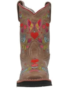 Dan Post Girls' Embroidered Western Boots - Broad Square Toe -Best Cowboy Boot Store 2000381636 251 P4