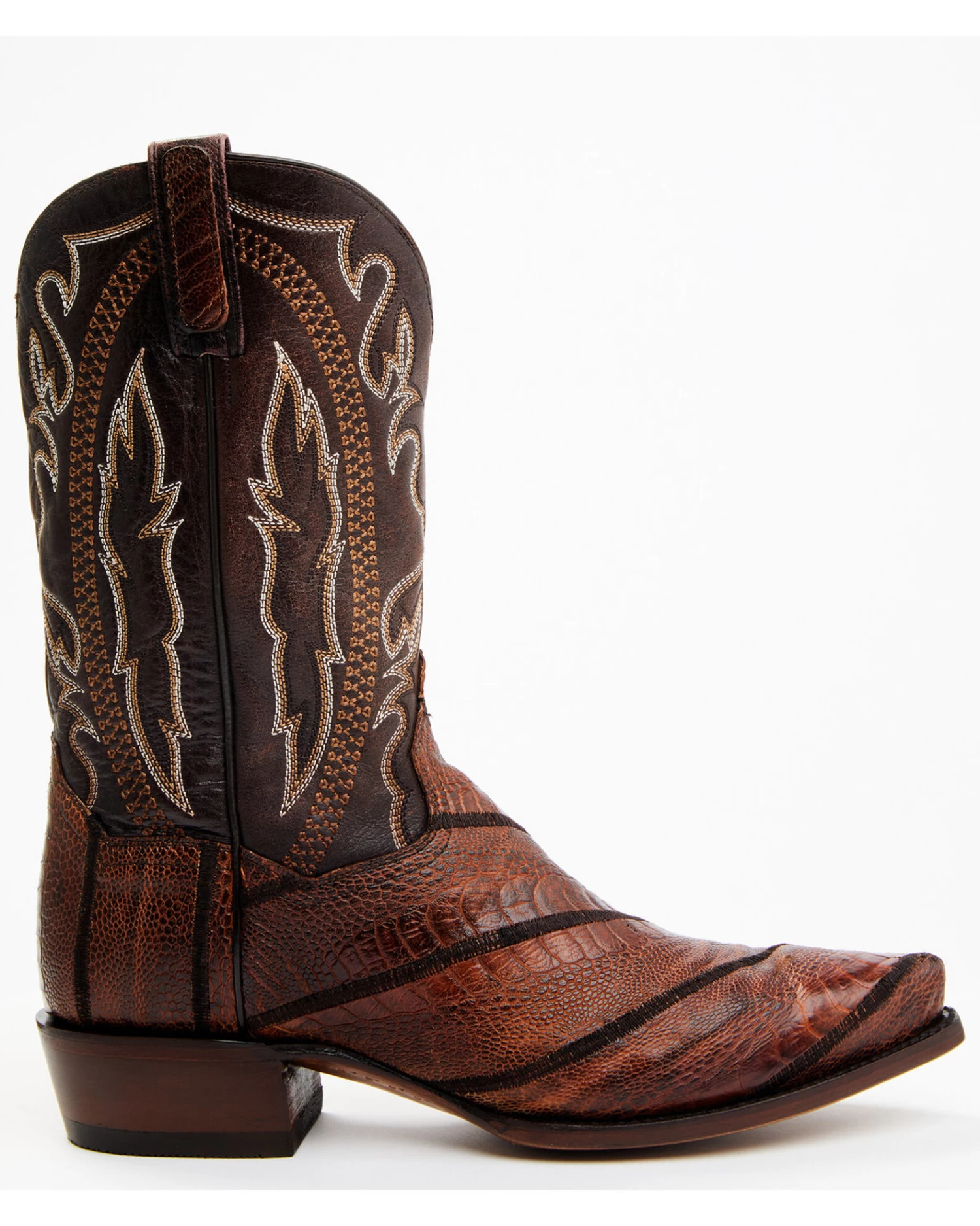 Dan Post Men's Exotic Wrapped Ostrich Leg Western Boots - Snip Toe 4 Dan Post Men's Exotic Wrapped Ostrich Leg Western Boots - Snip Toe - Image 2