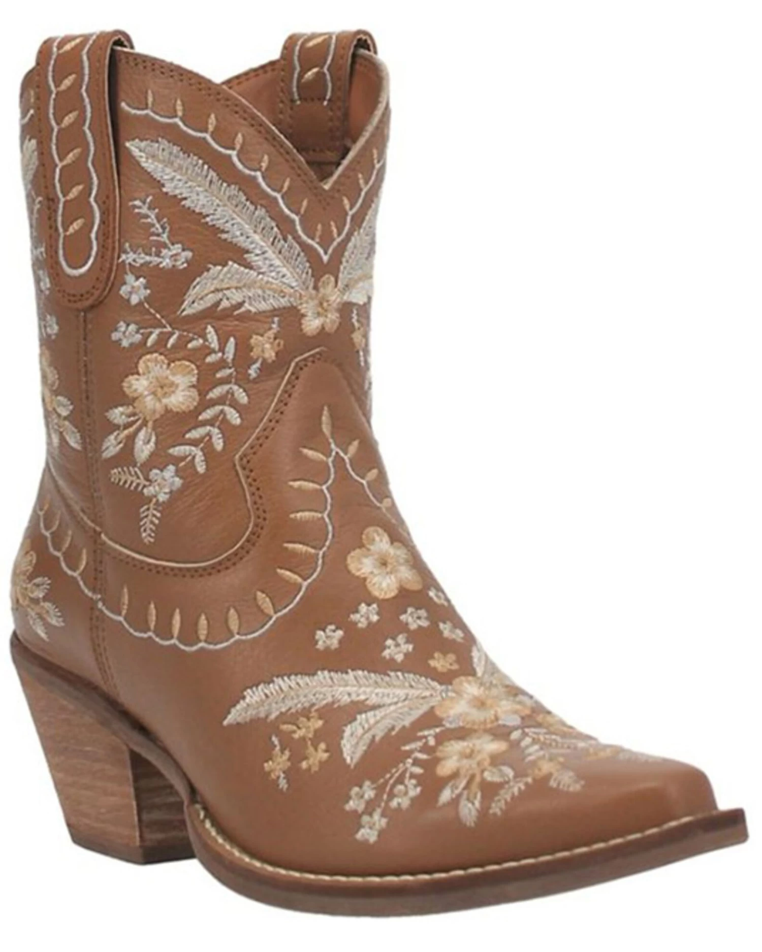 Dingo Women's Primrose Embroidered Western Booties - Snip Toe 3 Dingo Women's Primrose Embroidered Western Booties - Snip Toe