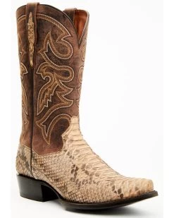 Dan Post Men's Exotic Python Western Boots - Snip Toe