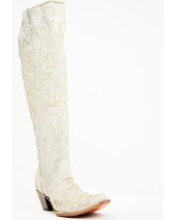 Corral Women's Glitter Overlay Tall Western Boots - Snip Toe
