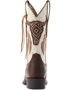 Ariat Women's Round Up StretchFit Western Performance Boots - Broad Square Toe -Best Cowboy Boot Store 2000384091 200 P3