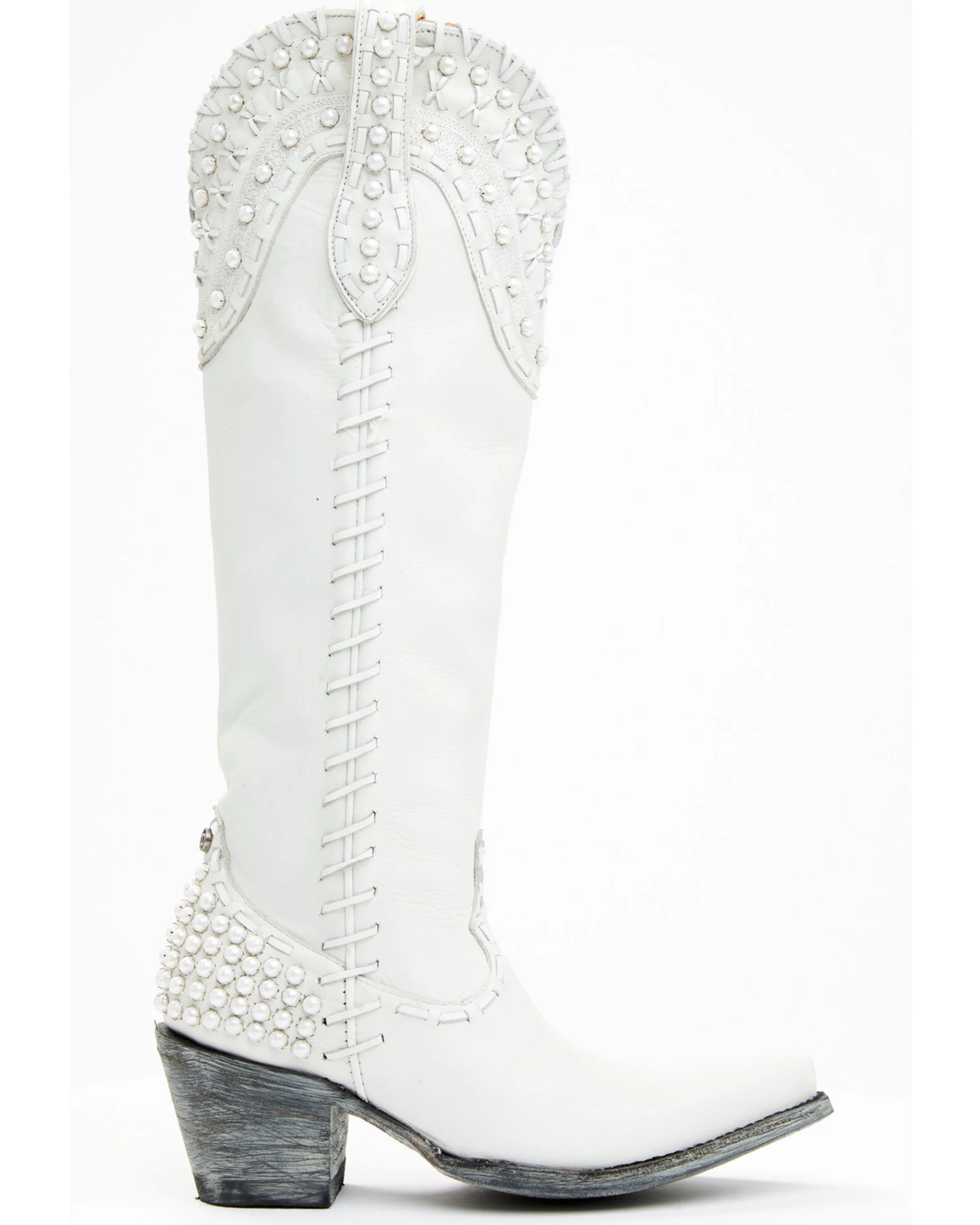 Boot Barn X Double D Women's Exclusive Bridal Pearl Western Bridal Boots - Snip Toe 4 Boot Barn X Double D Women's Exclusive Bridal Pearl Western Bridal Boots - Snip Toe - Image 2