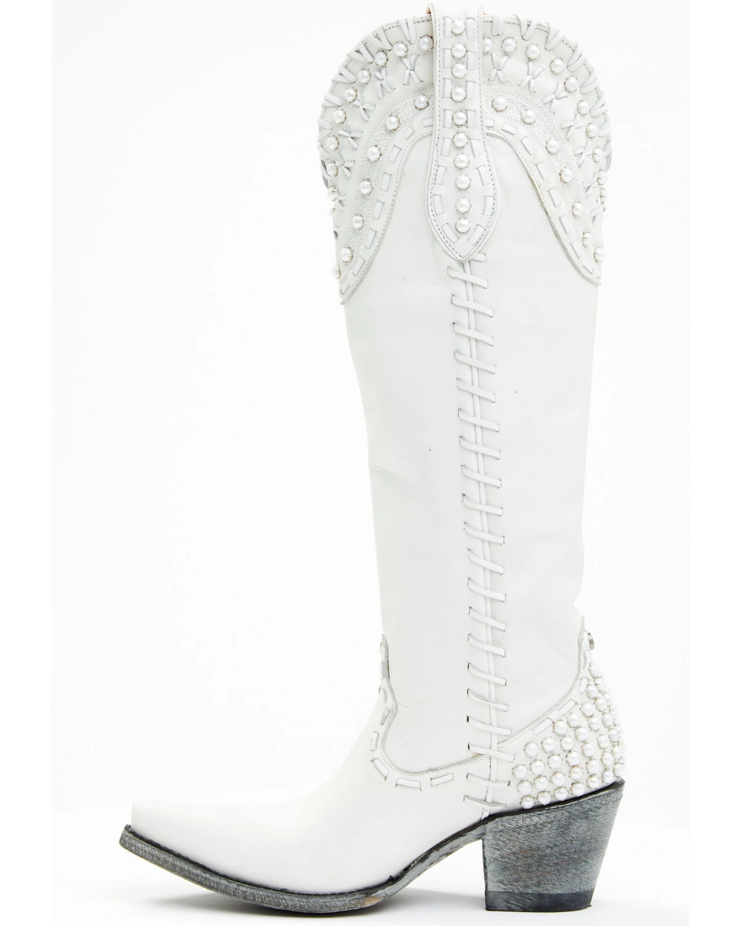 Boot Barn X Double D Women's Exclusive Bridal Pearl Western Bridal Boots - Snip Toe 5 Boot Barn X Double D Women's Exclusive Bridal Pearl Western Bridal Boots - Snip Toe - Image 3