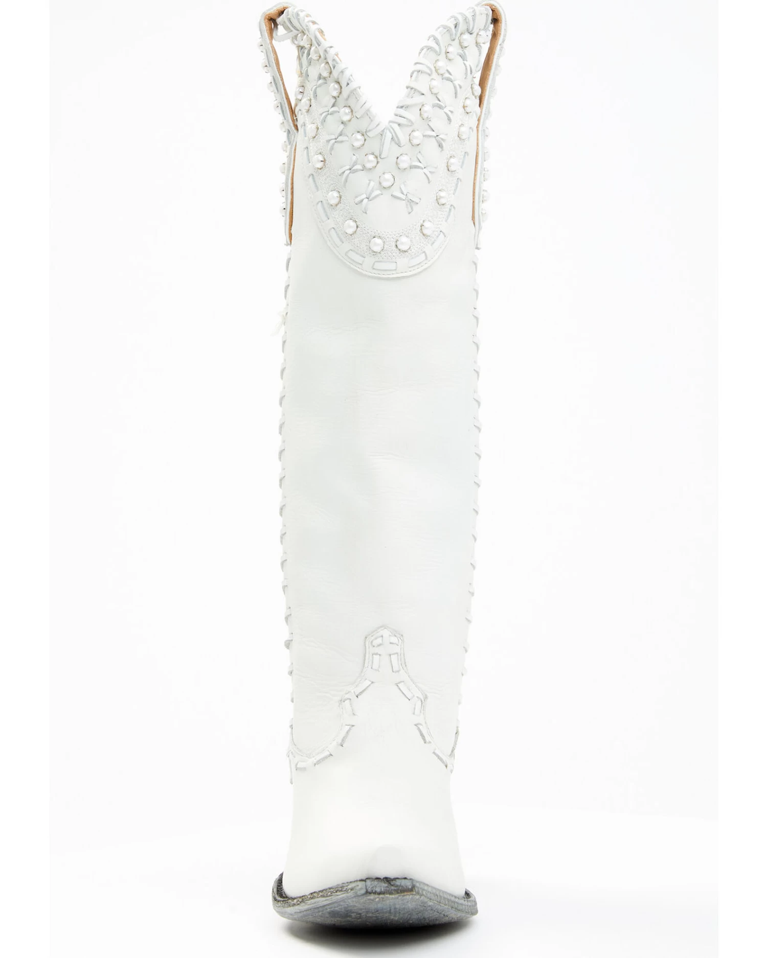 Boot Barn X Double D Women's Exclusive Bridal Pearl Western Bridal Boots - Snip Toe 6 Boot Barn X Double D Women's Exclusive Bridal Pearl Western Bridal Boots - Snip Toe - Image 4