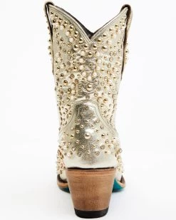 Boot Barn X Lane Women's Exclusive Dolly Metallic Leather Western Bridal Booties - Snip Toe 13 Boot Barn X Lane Women's Exclusive Dolly Metallic Leather Western Bridal Booties - Snip Toe -Best Cowboy Boot Store 2000385224 710 P5