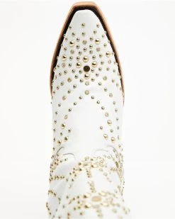 Boot Barn X Lane Women's Exclusive Sparks Fly Satin Pearl Western Bridal Boots - Snip Toe -Best Cowboy Boot Store 2000385225 100 P6