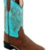Old West Girls' Embroidered Western Boots - Broad Square Toe 2 Old West Girls' Embroidered Western Boots - Broad Square Toe -Best Cowboy Boot Store 2000396117 442 P1