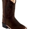 Old West Toddler Boys' Distressed Western Boots - Broad Square Toe -Best Cowboy Boot Store 2000396142 200 P1